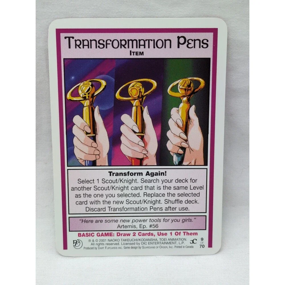Transformation Pens Sailor Moon CCG Past And Future Card #9